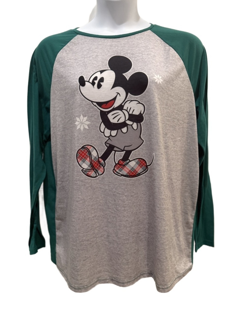 Disney Mickey Mouse Raglan Longsleevr Tee M/L